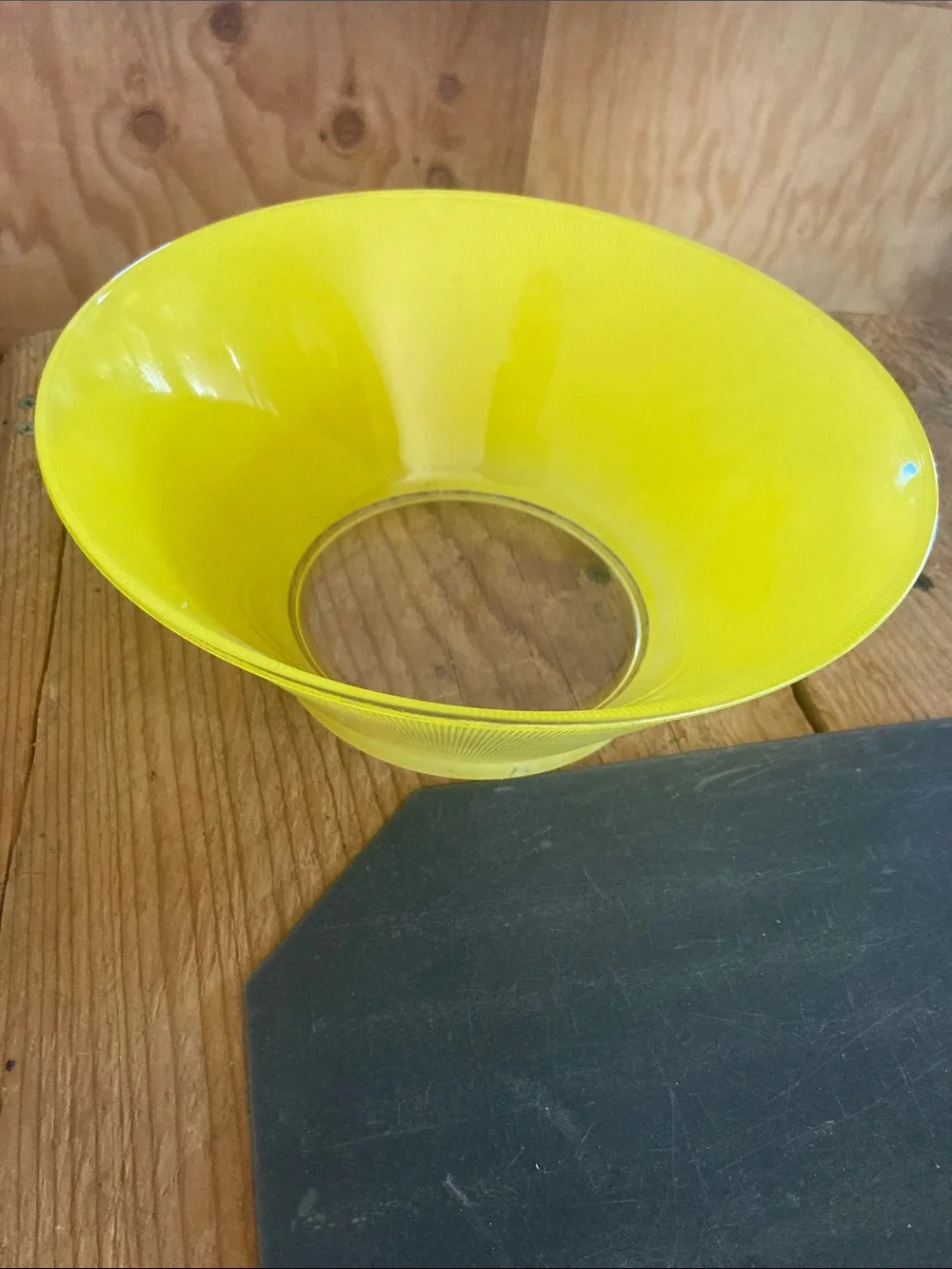 Yellow Glass Serving Bowl - Home Kitchen